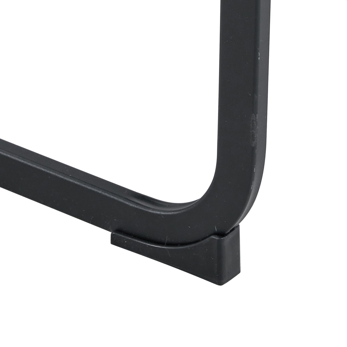 Retro Alligator Skin Upholstered Dining Chairs Set of 2 with Crystal Buckle Design, Black Metal Bow Legs, Faux Leather Finish - 1st Choice Furniture Direct