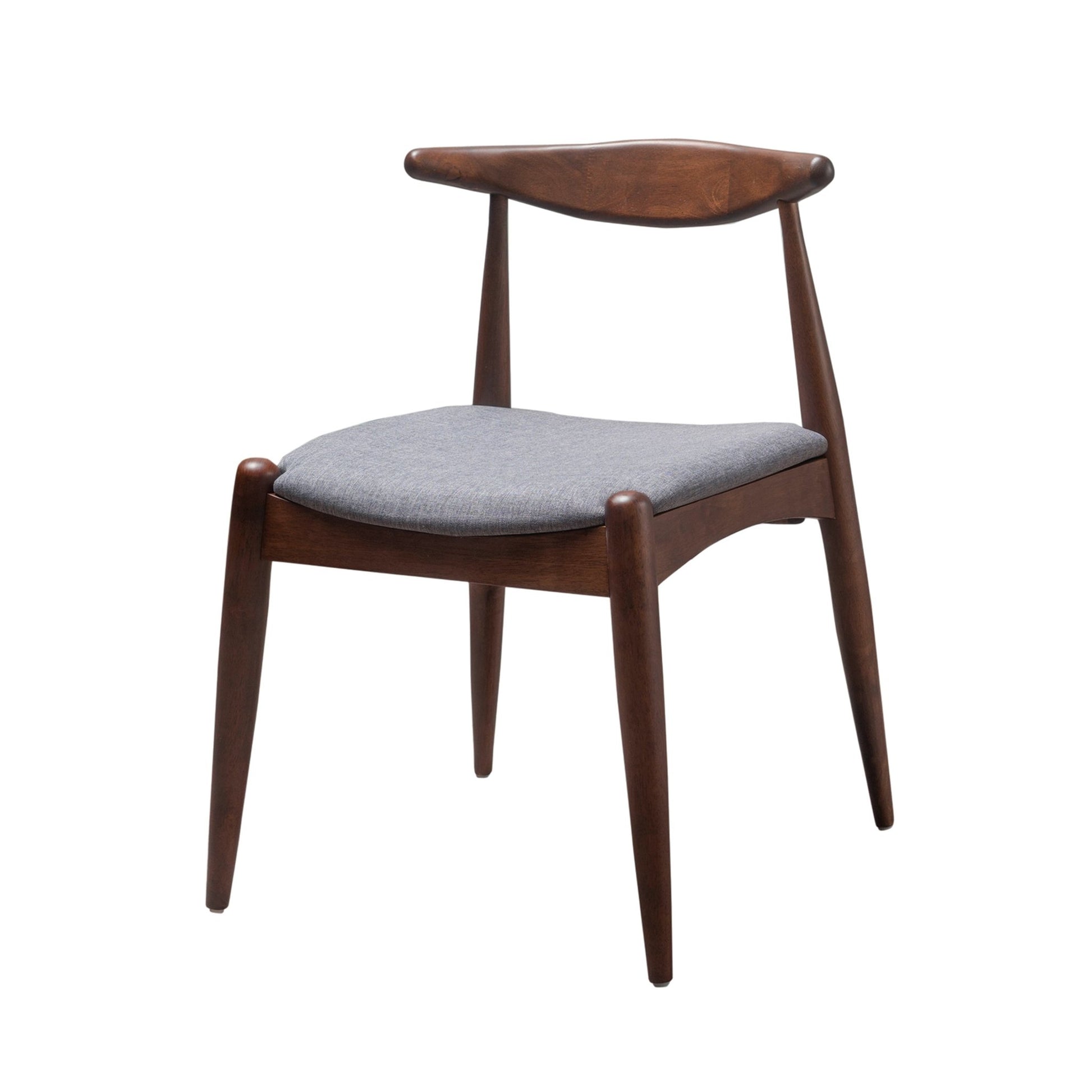 Retro - Elegant 5 - Piece Dining Set with Rubberwood Frame, Faux Wood Tabletop in Walnut and Light Gray, 1 Table 4 Chairs - 1st Choice Furniture Direct