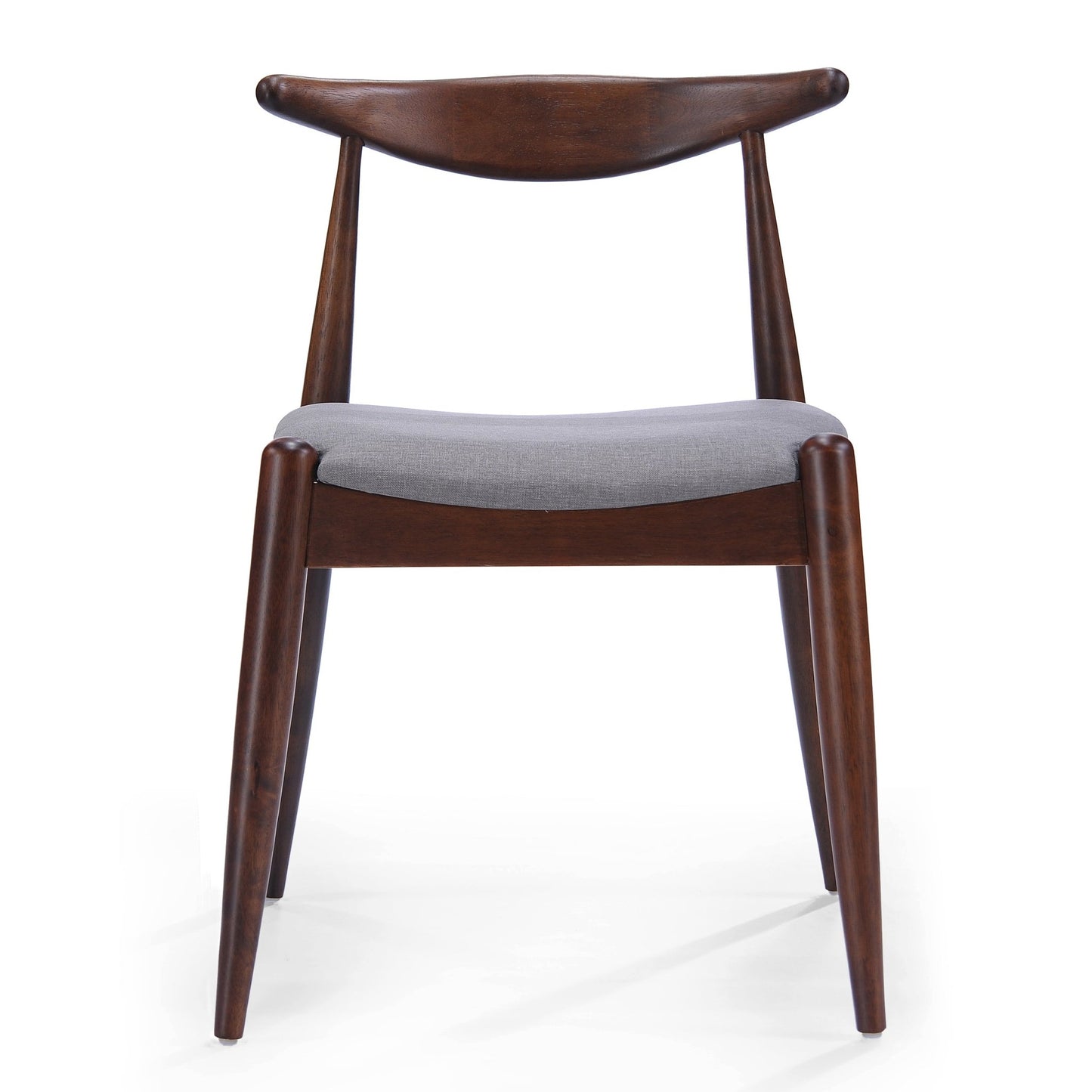 Retro - Elegant 5 - Piece Dining Set with Rubberwood Frame, Faux Wood Tabletop in Walnut and Light Gray, 1 Table 4 Chairs - 1st Choice Furniture Direct