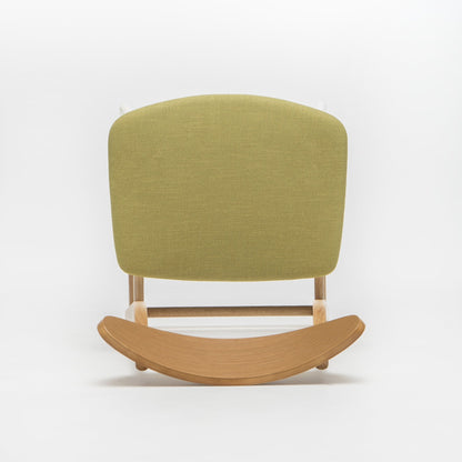 Retro - Modern Counter Height Chair Set with Cushioned Seats, Green Fabric, Rubberwood Frame, 36 Inch - 1st Choice Furniture Direct