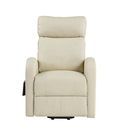 Ricardo Beige Synthetic Leather Power Motion Recliner W/Lift - 1st Choice Furniture Direct