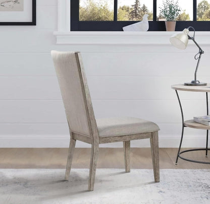 Rocky Fabric & Gray Oak Finish Side Chair (Set of 2) - 1st Choice Furniture Direct