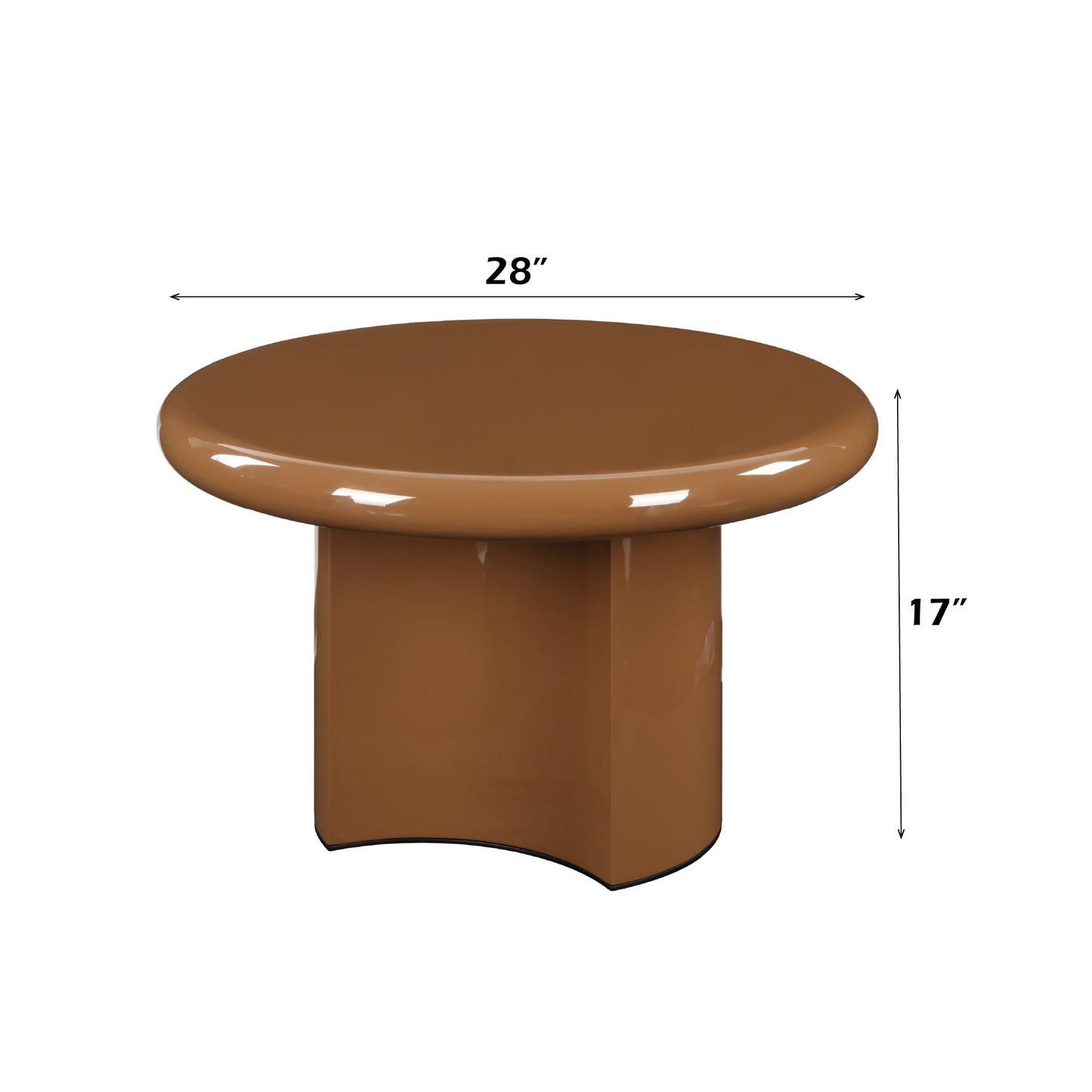 Ronald Brown High Gloss End Table - 1st Choice Furniture Direct