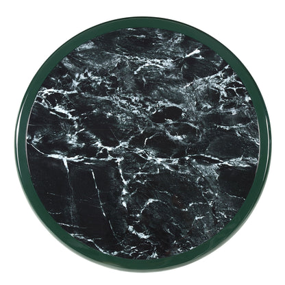 Ronald Marble Pattern Top, Dark Green Coffee Table - 1st Choice Furniture Direct