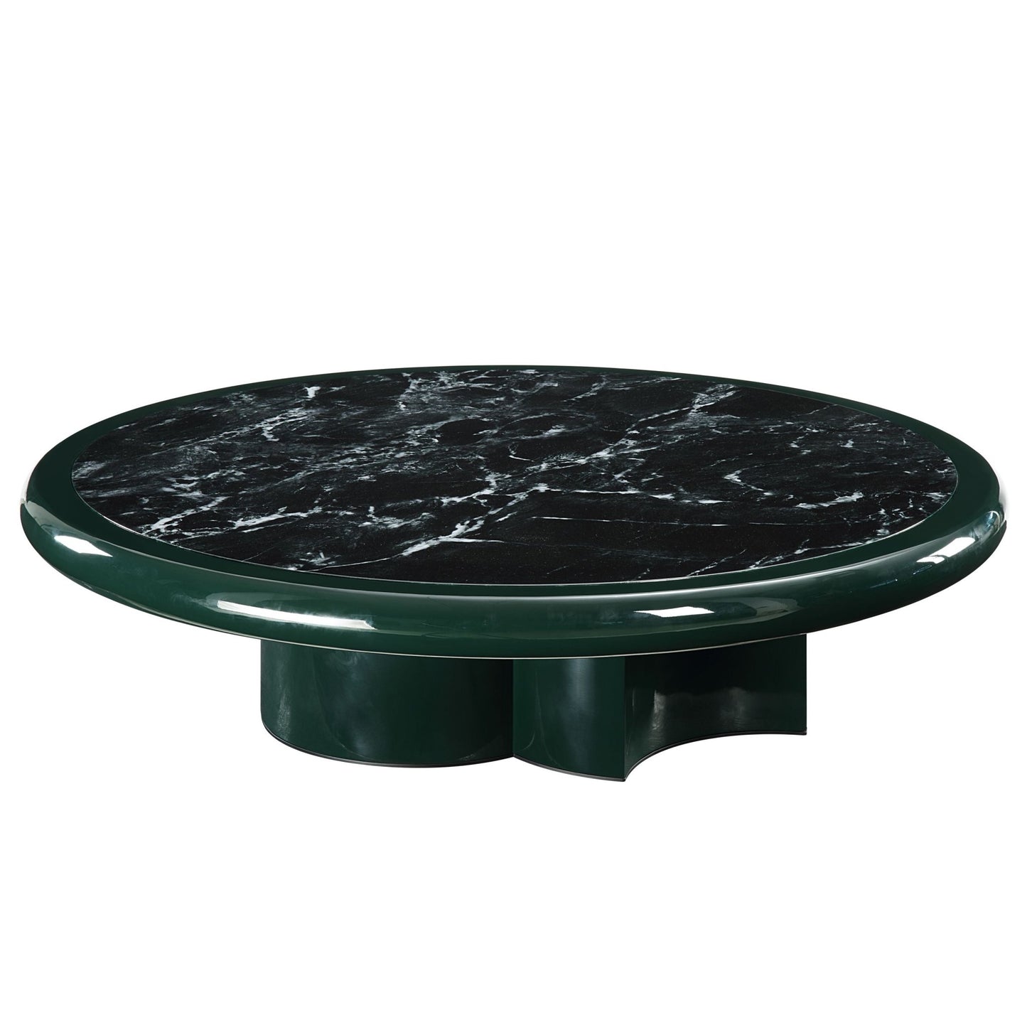 Ronald Marble Pattern Top, Dark Green Coffee Table - 1st Choice Furniture Direct