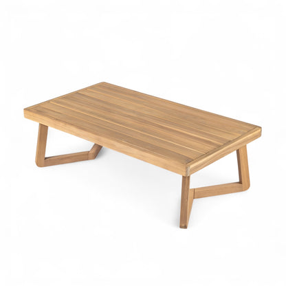 Royal Acacia Wood Loveseat and Coffee Table Set, Beige - 1st Choice Furniture Direct