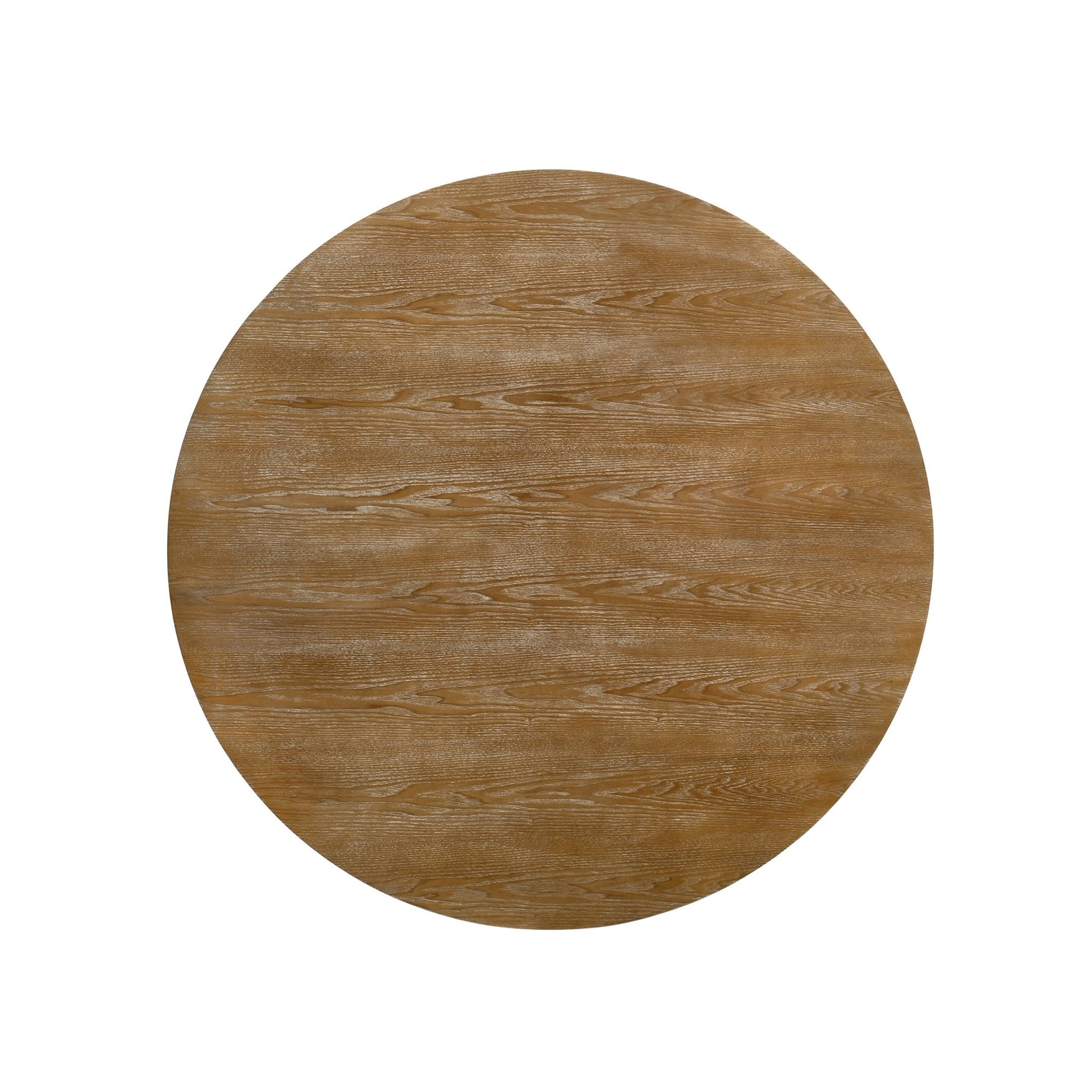 Rustic Round Dining Table with Natural Wood Pedestal Base - 1st Choice Furniture Direct