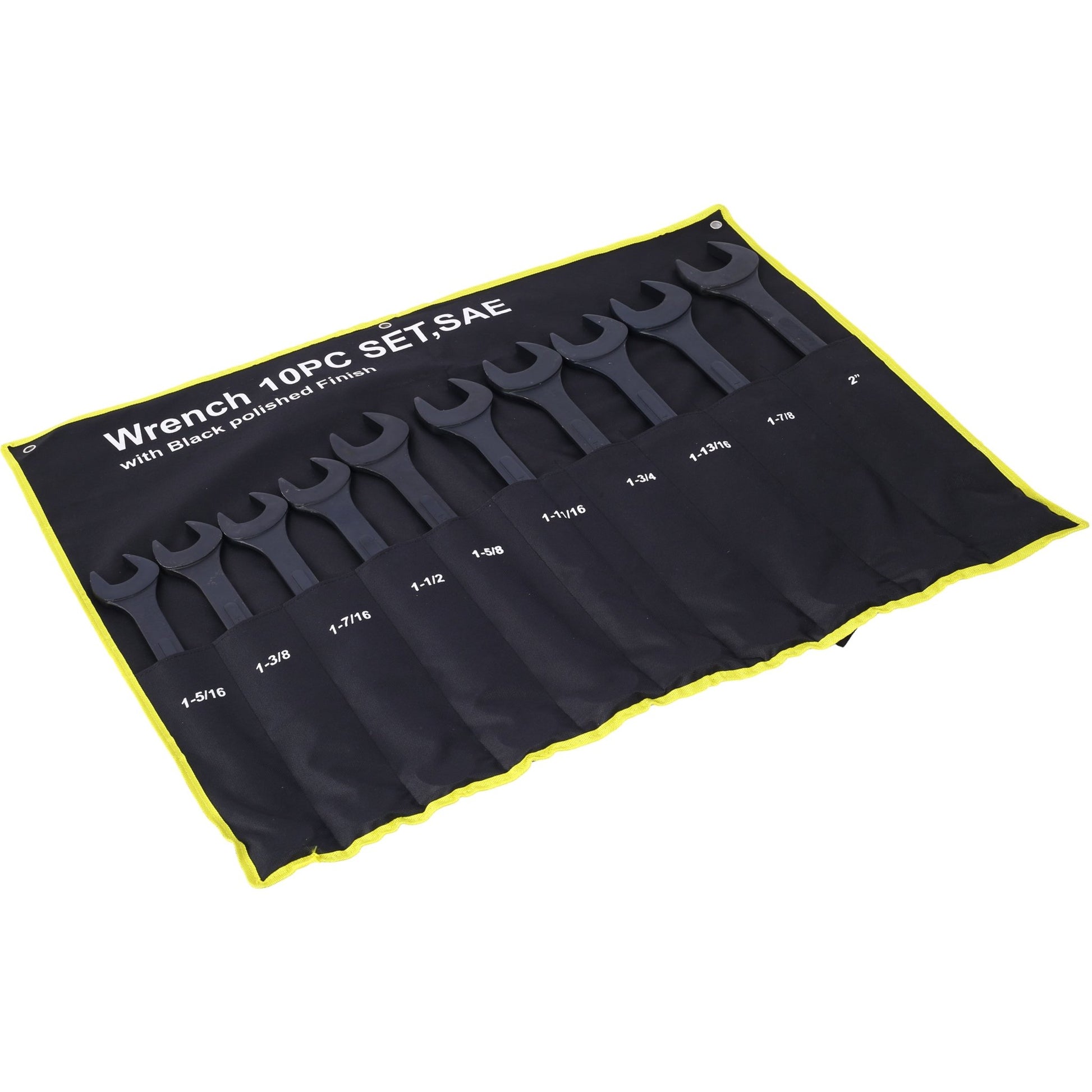 SAE Jumbo Combination Wrench Set Extra Large,10 PC SAE Black - Oxide Jumbo Combo Wrench Set 1 - 5/16' - 2' with pouch - 1st Choice Furniture Direct