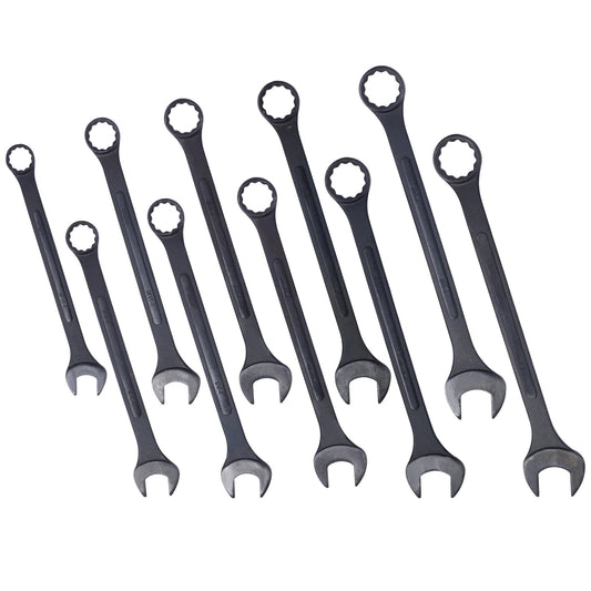 SAE Jumbo Combination Wrench Set Extra Large,10 PC SAE Black - Oxide Jumbo Combo Wrench Set 1 - 5/16' - 2' with pouch - 1st Choice Furniture Direct