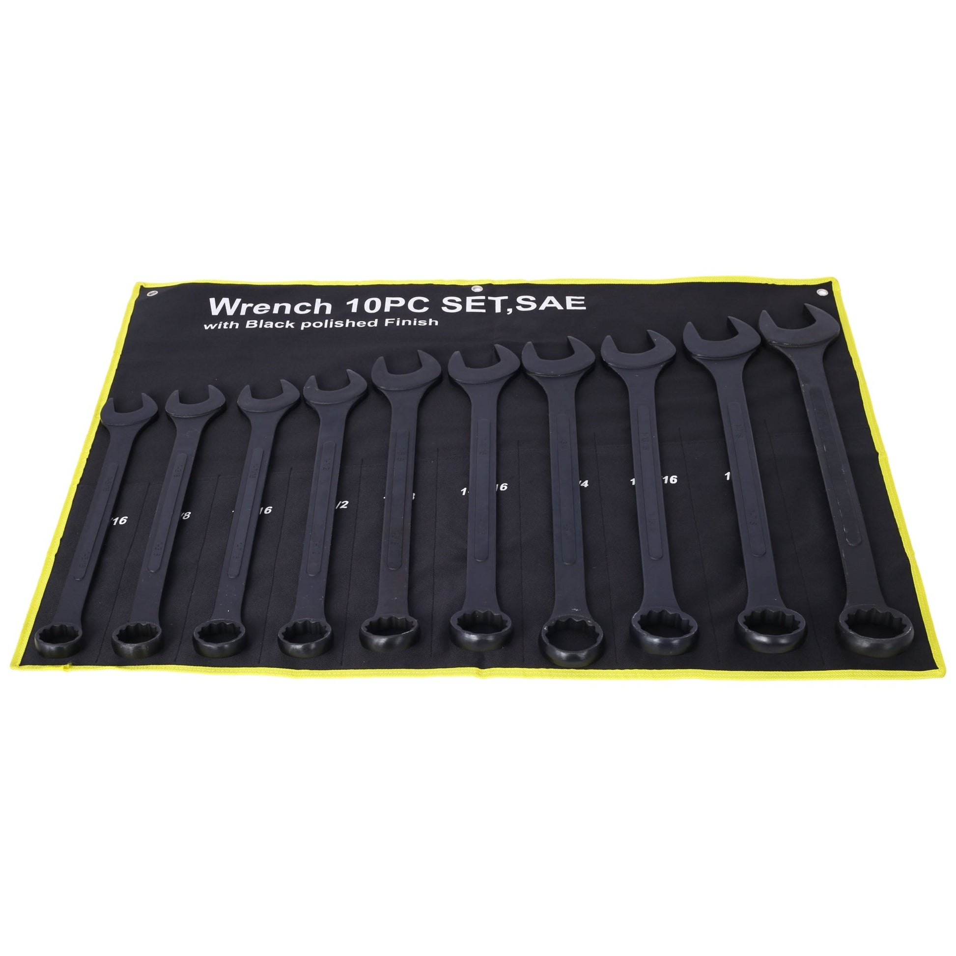 SAE Jumbo Combination Wrench Set Extra Large,10 PC SAE Black - Oxide Jumbo Combo Wrench Set 1 - 5/16' - 2' with pouch - 1st Choice Furniture Direct