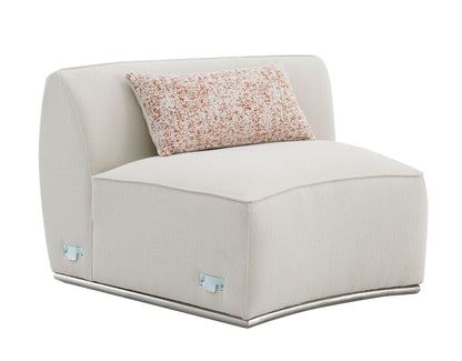 Sahara Beige Boucle Sectional Sofa W/3 Pillows - 1st Choice Furniture Direct