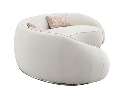 Sahara Beige Boucle Sectional Sofa W/3 Pillows - 1st Choice Furniture Direct