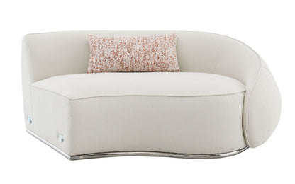 Sahara Beige Boucle Sectional Sofa W/3 Pillows - 1st Choice Furniture Direct