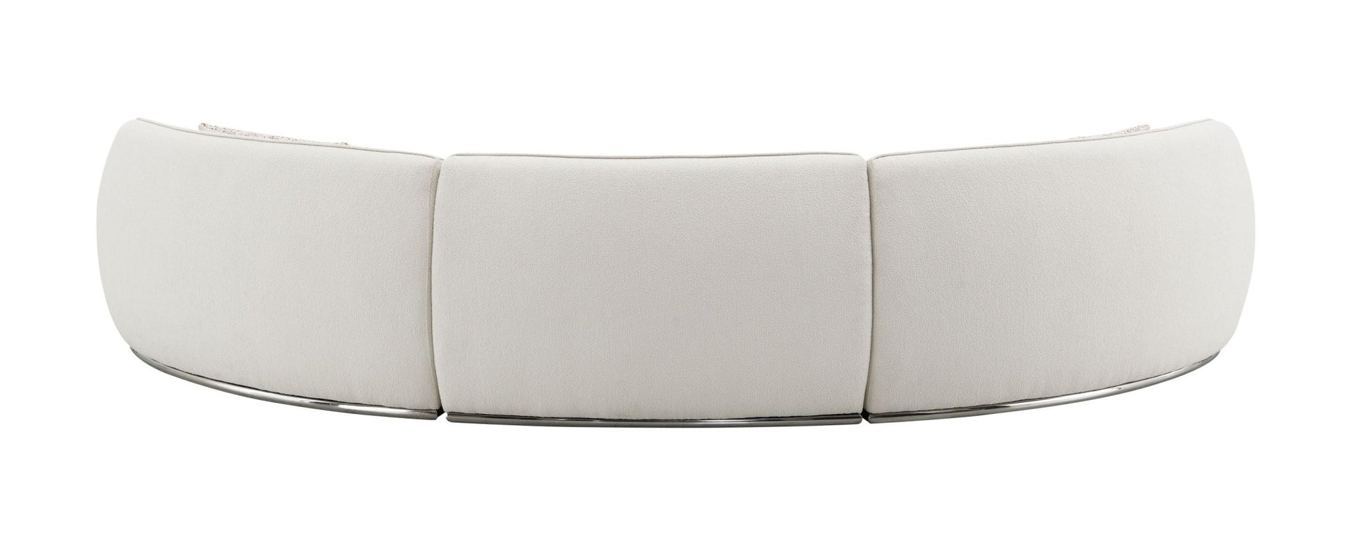 Sahara Beige Boucle Sectional Sofa W/3 Pillows - 1st Choice Furniture Direct
