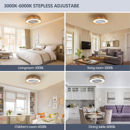 (Same as W1340137055/L10003) 21' Bohemian Braided Ceiling Fan Light, Silent Remote Control with Timing Function, Adjustable Color Temperature, Suitable for Bedroom and Living Room - 1st Choice Furniture Direct