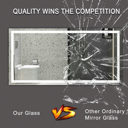 (Same as W134070942/L4004) 72'×36' LED Mirror Light Bathroom,anti - Fog & Dimming Led Bathroom Vanity Mirror - 1st Choice Furniture Direct