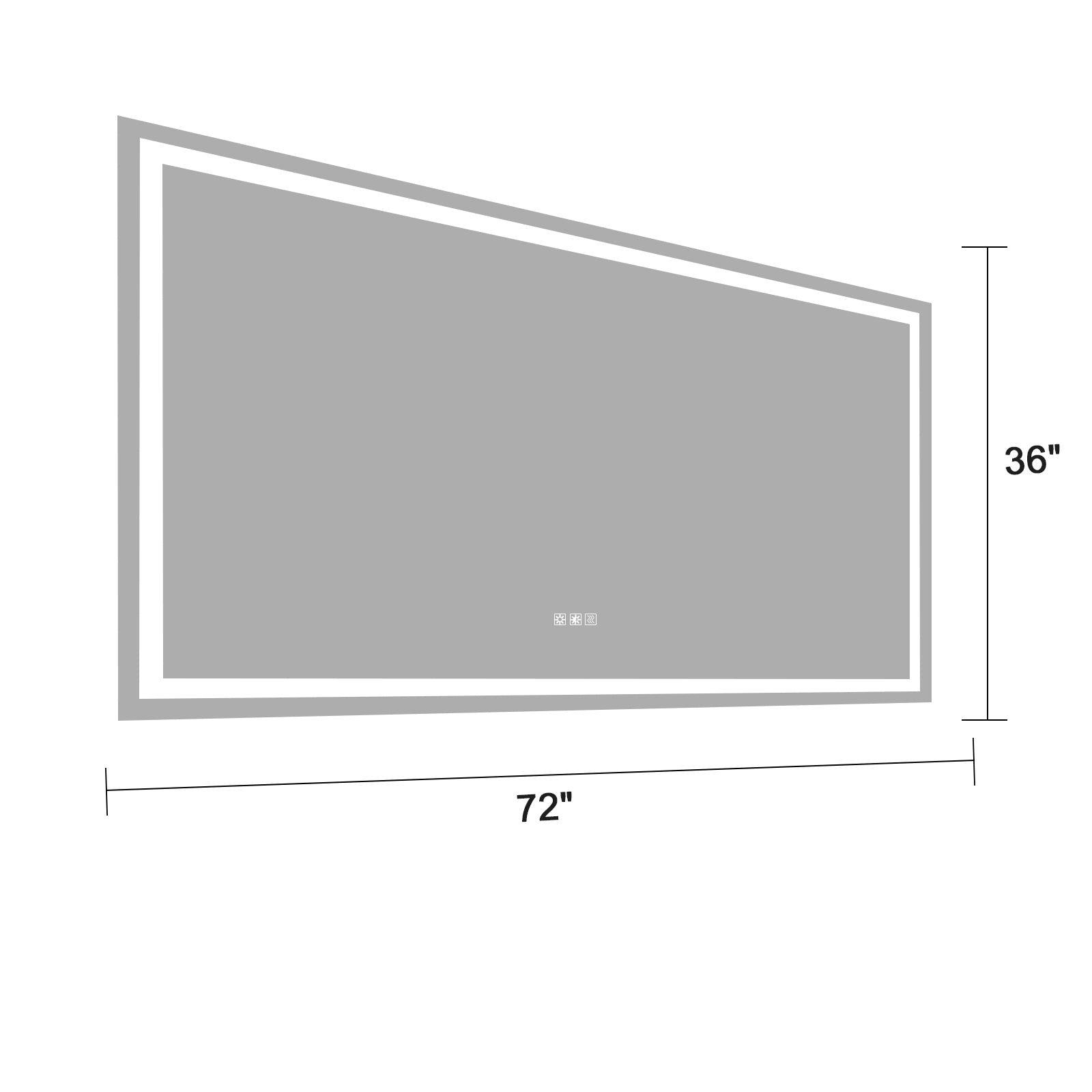 (Same as W134070942/L4004) 72'×36' LED Mirror Light Bathroom,anti - Fog & Dimming Led Bathroom Vanity Mirror - 1st Choice Furniture Direct