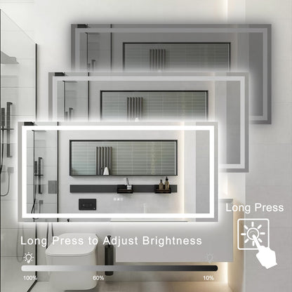 (Same as W134070942/L4004) 72'×36' LED Mirror Light Bathroom,anti - Fog & Dimming Led Bathroom Vanity Mirror - 1st Choice Furniture Direct
