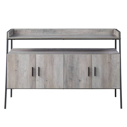 Samiya Gray Oak & Black Finish TV Stand - 1st Choice Furniture Direct