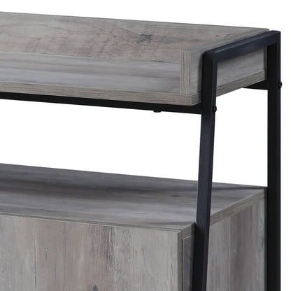 Samiya Gray Oak & Black Finish TV Stand - 1st Choice Furniture Direct