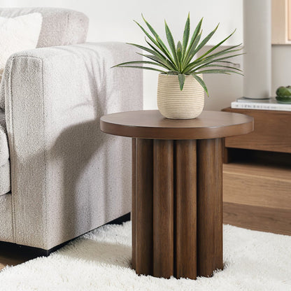 Sanat Brown Finish End Table (Assembled) - 1st Choice Furniture Direct