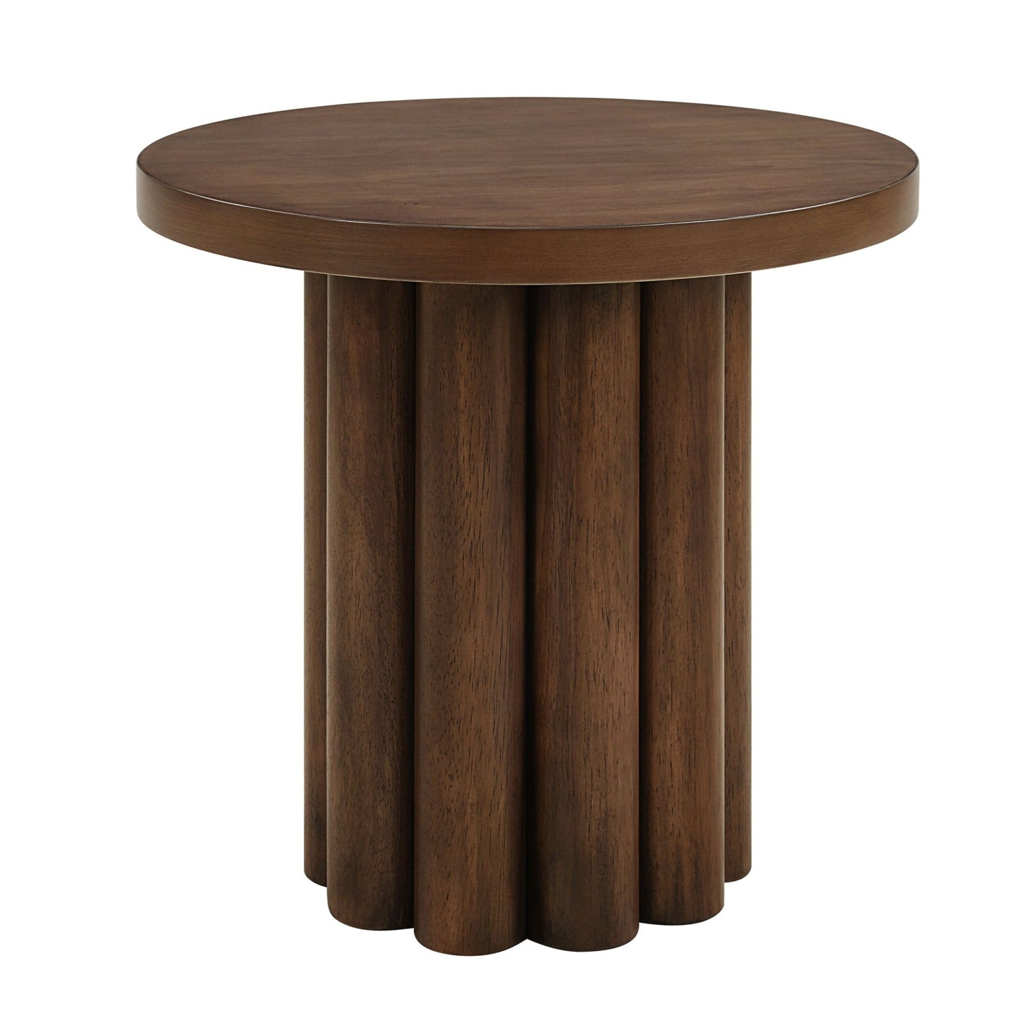 Sanat Brown Finish End Table (Assembled) - 1st Choice Furniture Direct