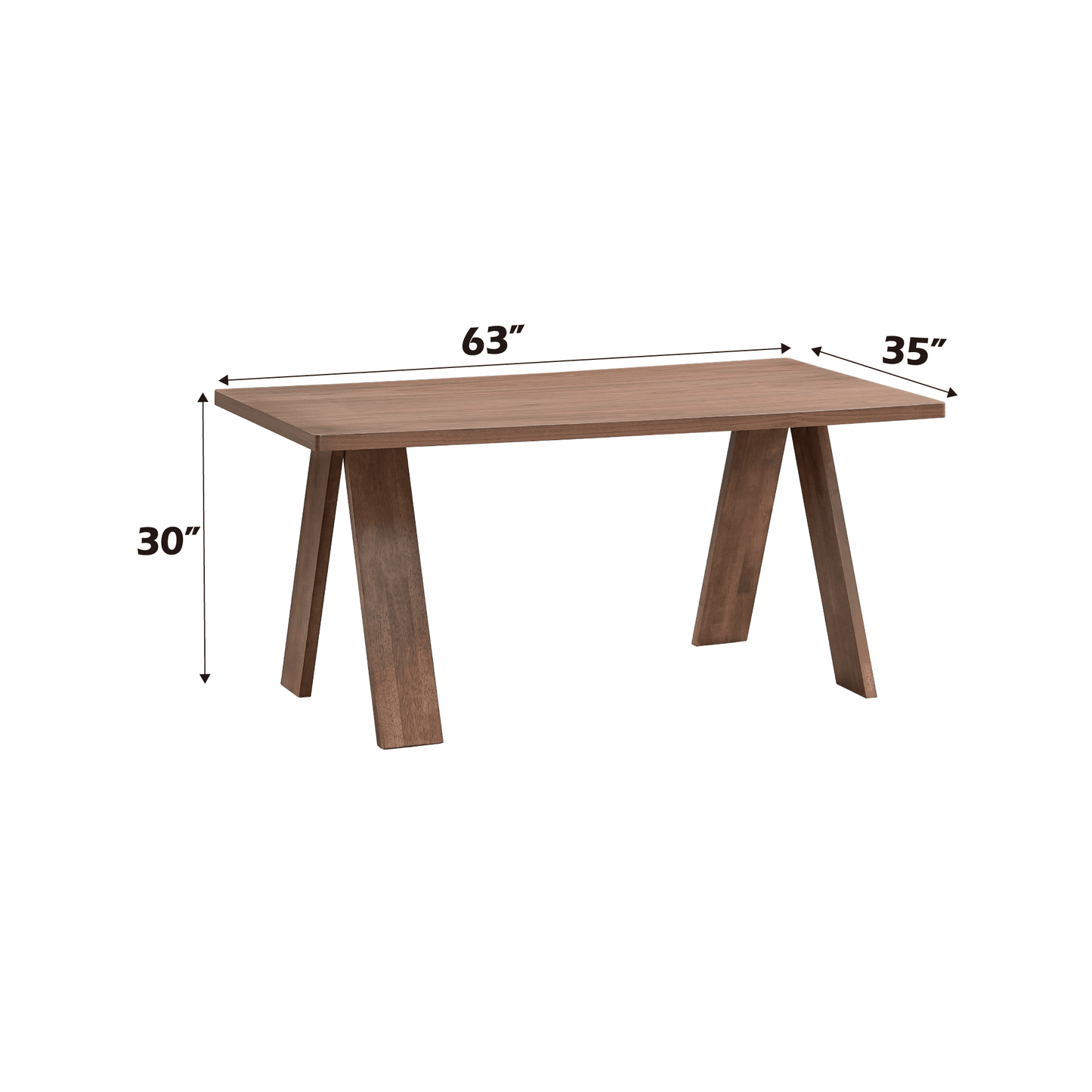 Sarha Mid-Century Modern 5-Piece Dining Set in Walnut Finish with Yellow Upholstered Chairs - 1st Choice Furniture Direct