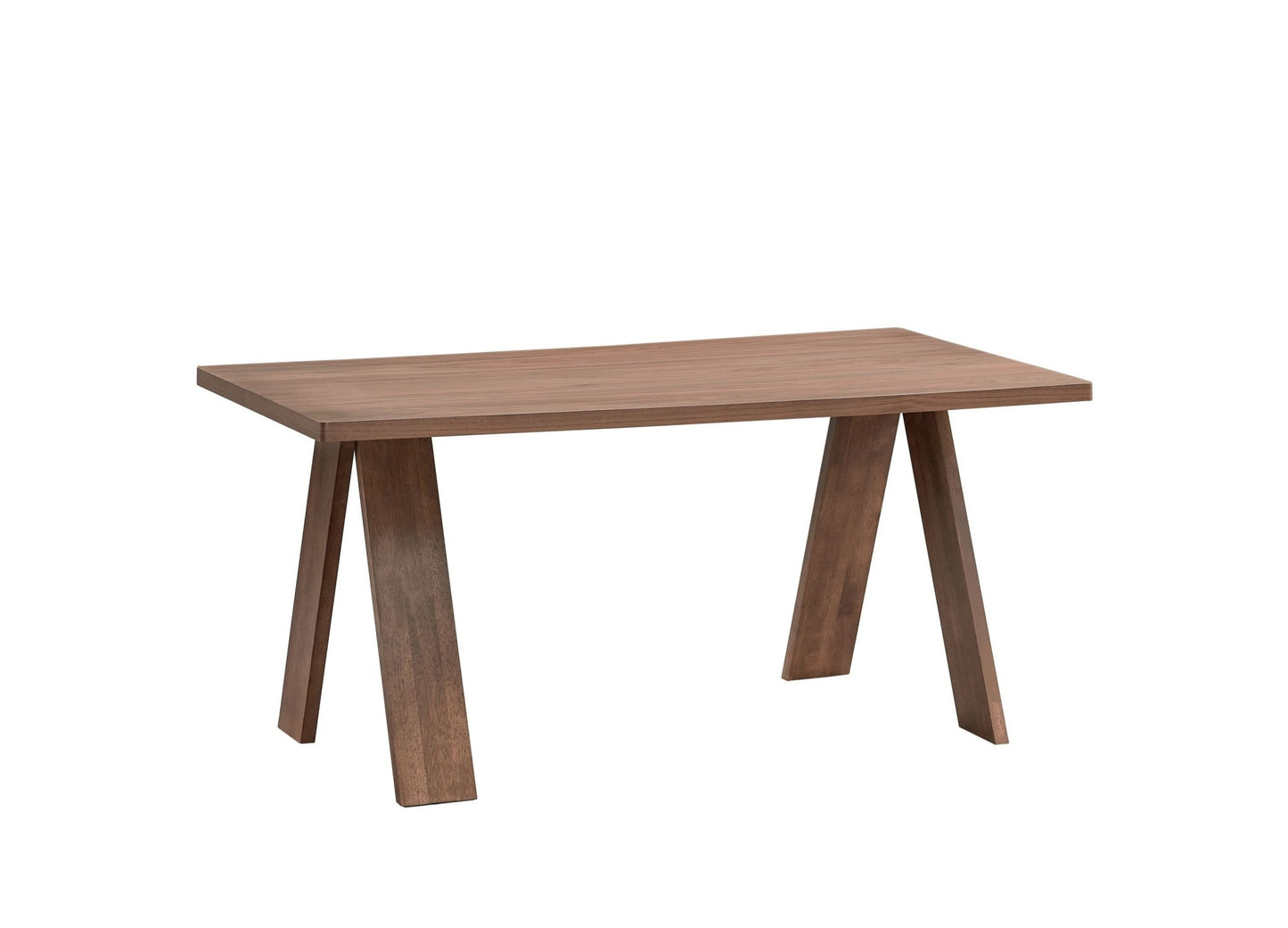 Sarha Mid-Century Modern 5-Piece Dining Set in Walnut Finish with Yellow Upholstered Chairs - 1st Choice Furniture Direct