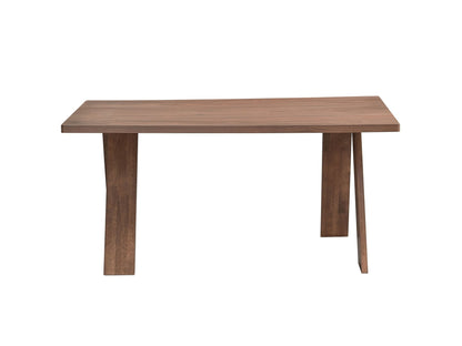 Sarha Mid-Century Modern 5-Piece Dining Set in Walnut Finish with Yellow Upholstered Chairs - 1st Choice Furniture Direct