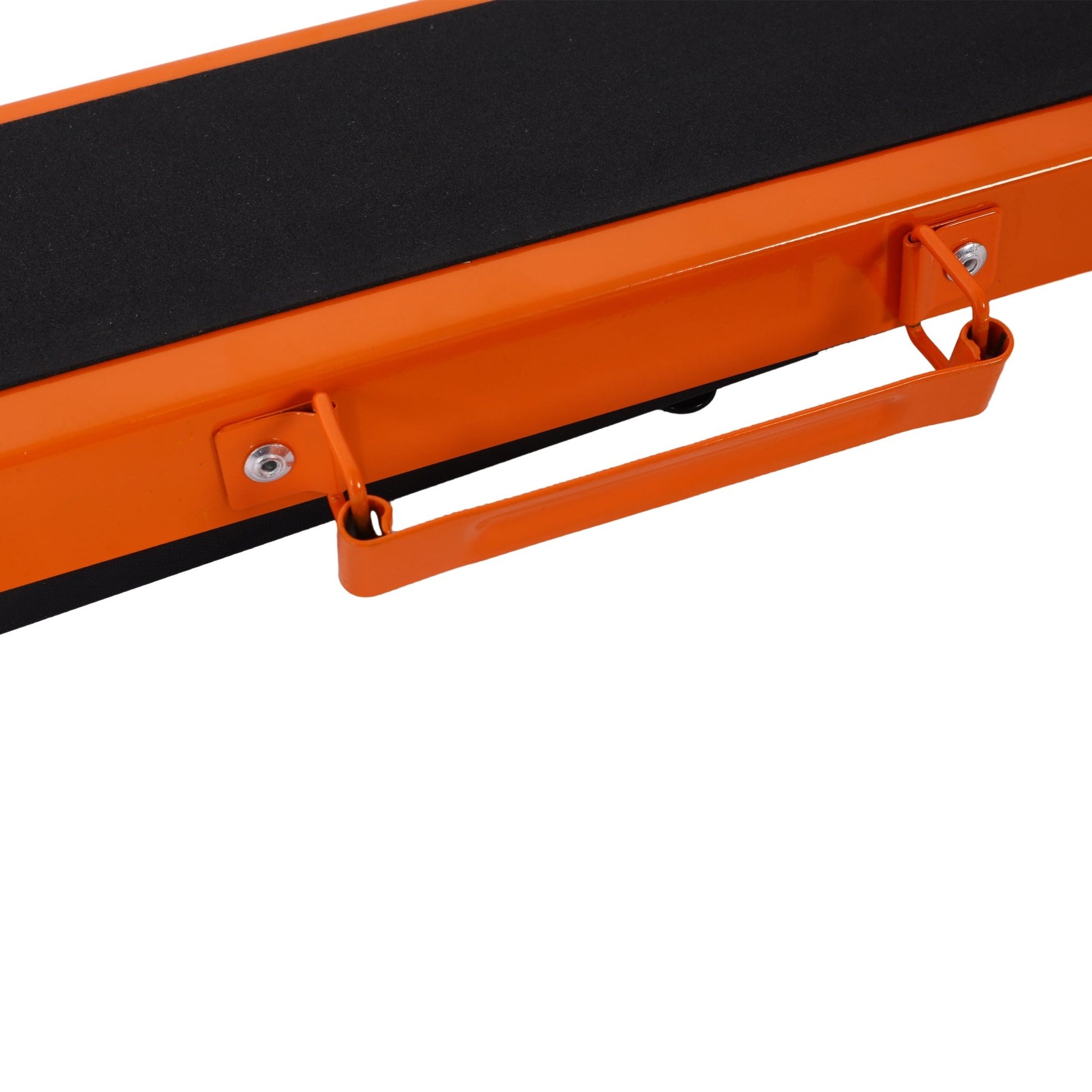 Saw Horses 2 Pack, Folding Portable Work Horse with Fast Open Legs, Convenient Handle, Heavy Duty Steel Sawhorse for Garage, Workshop, Fully Assembled,orange+black color - 1st Choice Furniture Direct