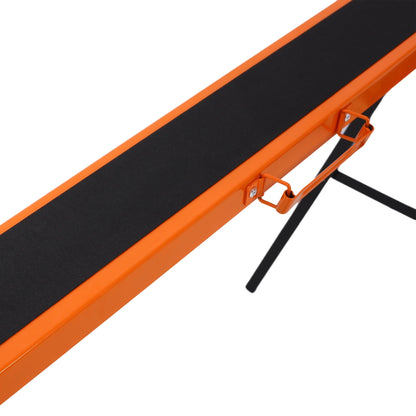 Saw Horses 2 Pack, Folding Portable Work Horse with Fast Open Legs, Convenient Handle, Heavy Duty Steel Sawhorse for Garage, Workshop, Fully Assembled,orange+black color - 1st Choice Furniture Direct