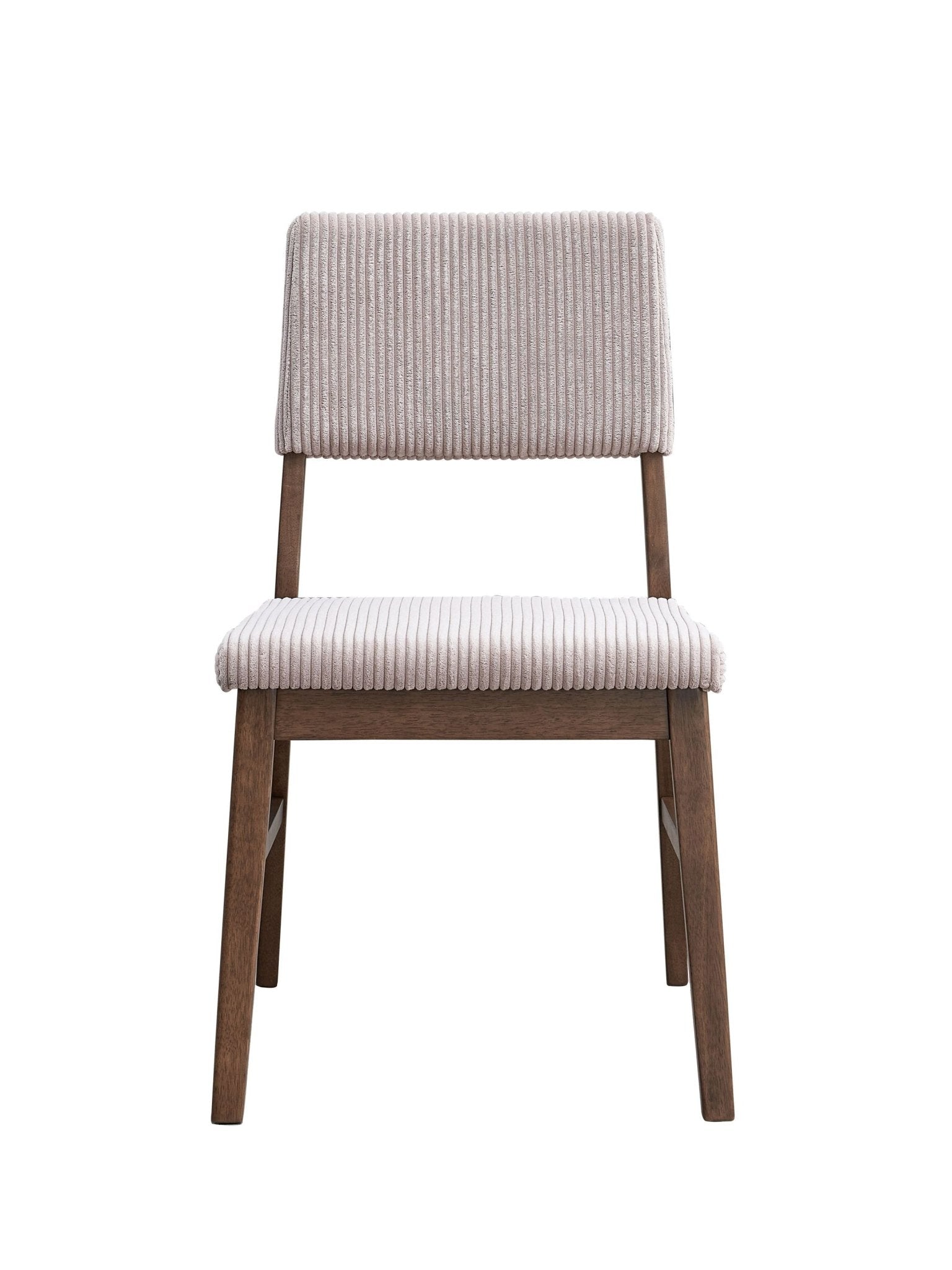 Seda Dusty Mauve Corduroy & Walnut Finish Side Chair (Set of 2) - 1st Choice Furniture Direct