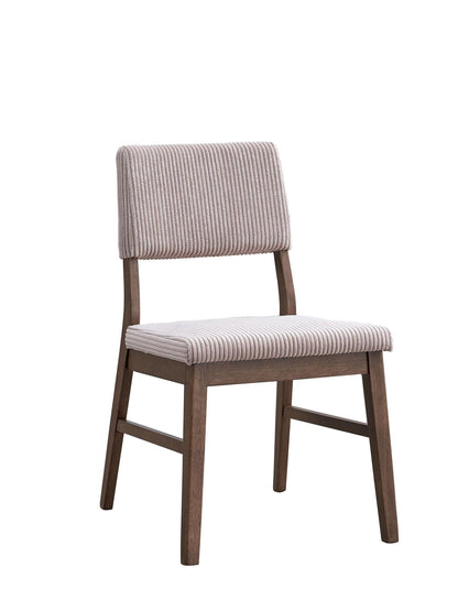 Seda Dusty Mauve Corduroy & Walnut Finish Side Chair (Set of 2) - 1st Choice Furniture Direct