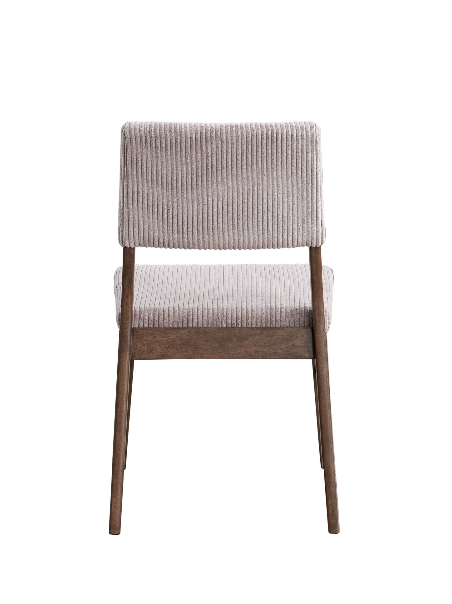 Seda Dusty Mauve Corduroy & Walnut Finish Side Chair (Set of 2) - 1st Choice Furniture Direct