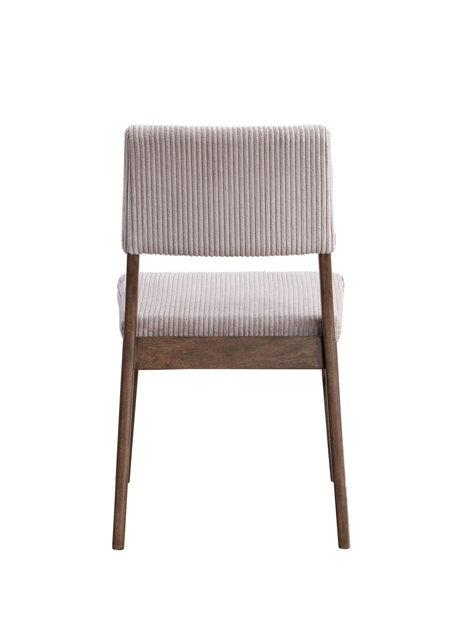 Seda Dusty Mauve Corduroy & Walnut Finish Side Chair (Set of 2) - 1st Choice Furniture Direct