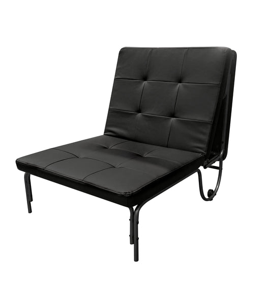 Senon Black Finish Adjustable Chair (Futon) - 1st Choice Furniture Direct