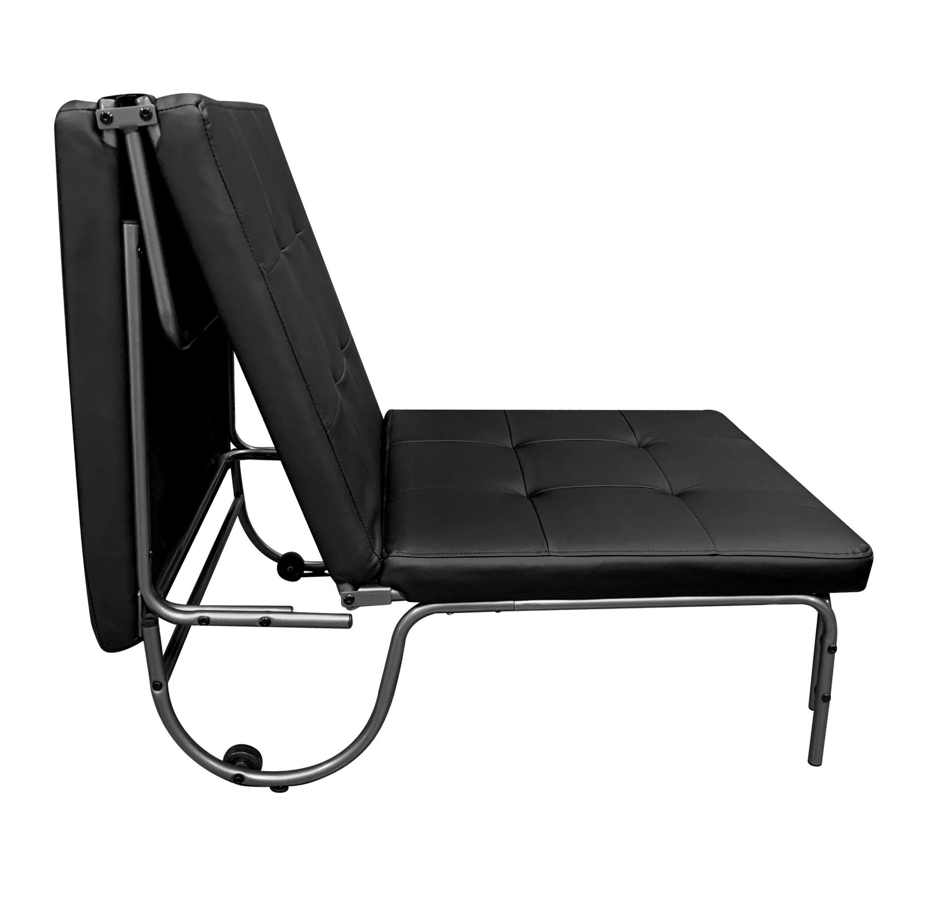 Senon Black Finish Adjustable Chair (Futon) - 1st Choice Furniture Direct