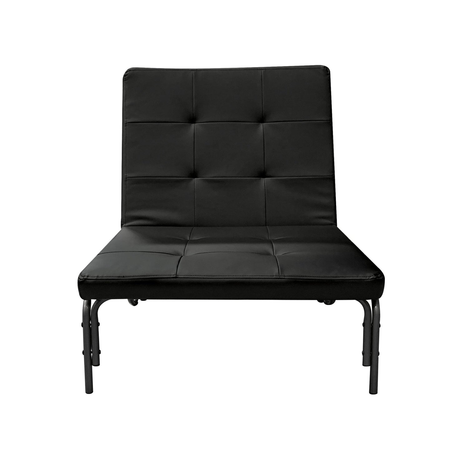 Senon Black Finish Adjustable Chair (Futon) - 1st Choice Furniture Direct