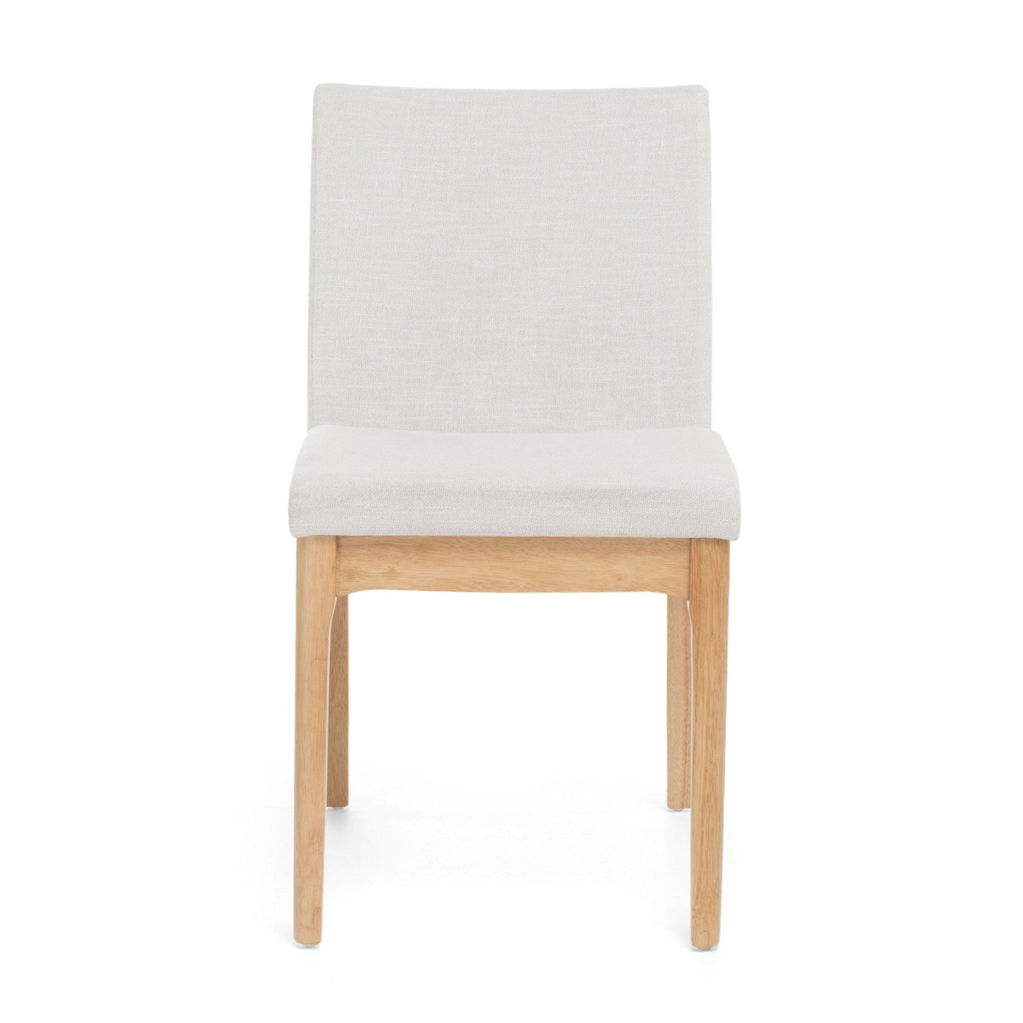 Set of 2 Light Beige Upholstered Dining Chairs - 1st Choice Furniture Direct