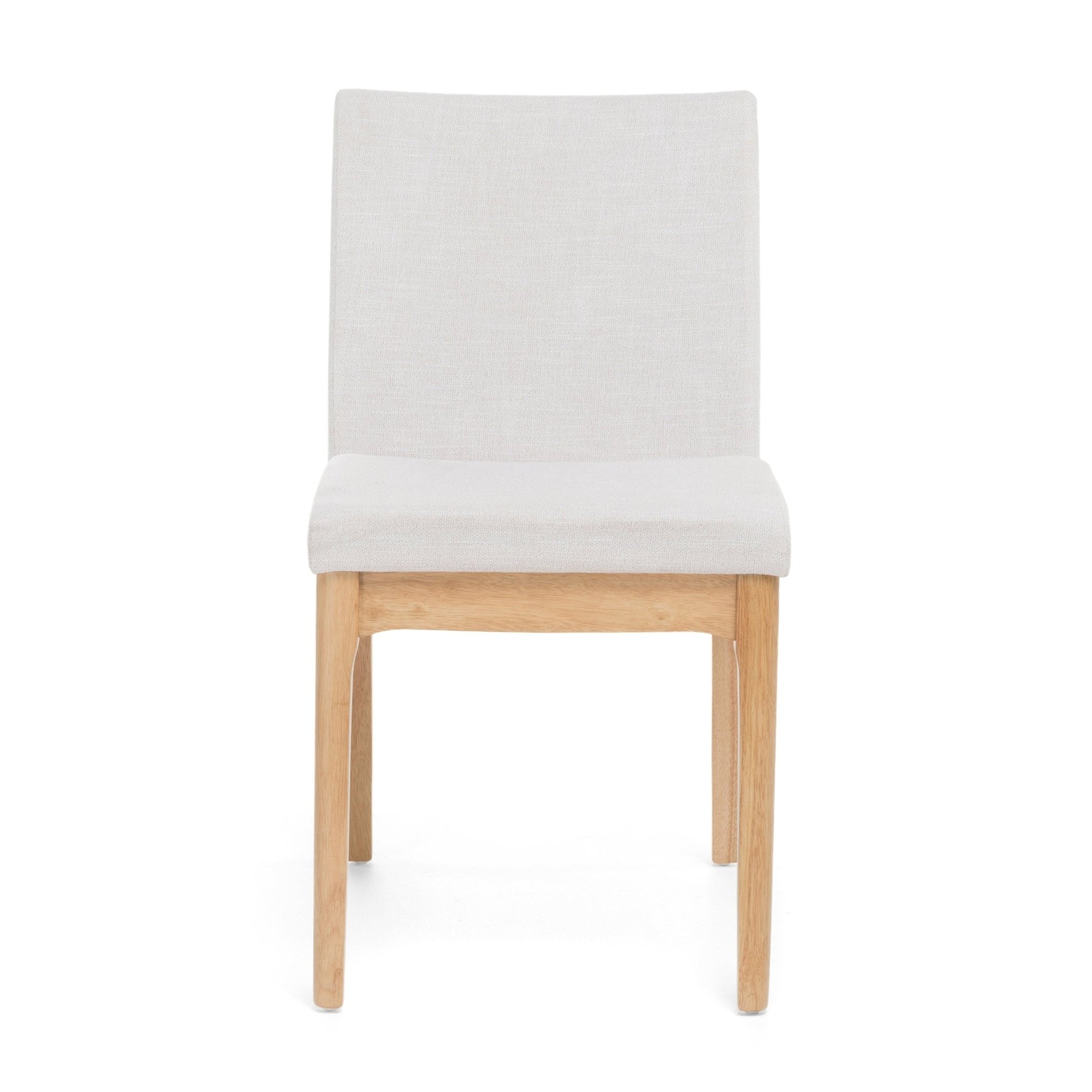Set of 2 Light Beige Upholstered Dining Chairs - 1st Choice Furniture Direct
