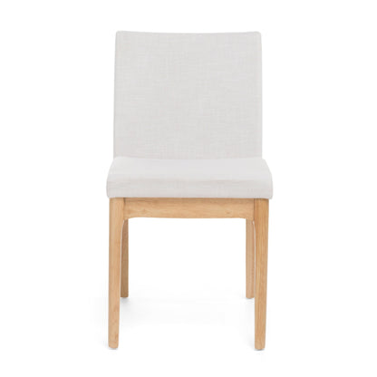 Set of 2 Light Beige Upholstered Dining Chairs - 1st Choice Furniture Direct