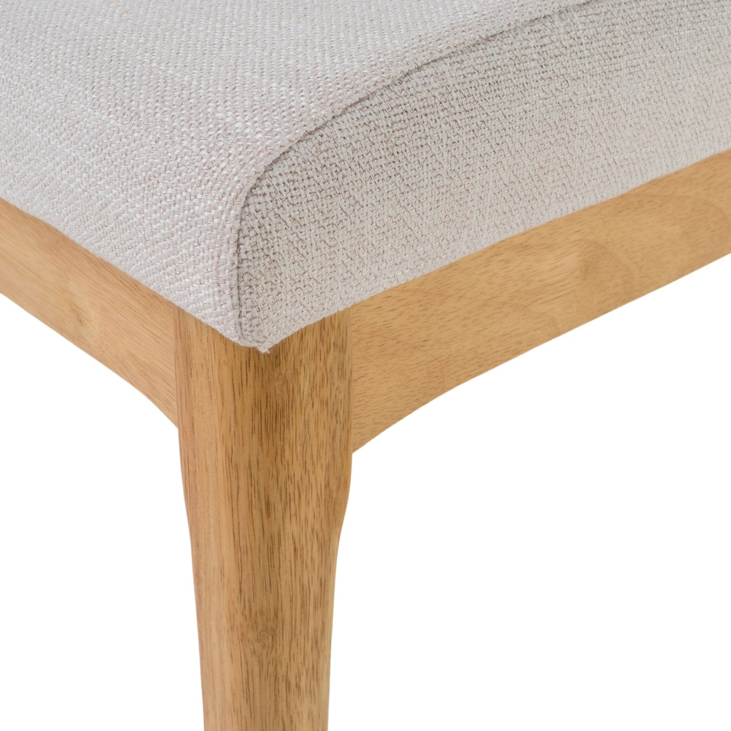 Set of 2 Light Beige Upholstered Dining Chairs - 1st Choice Furniture Direct