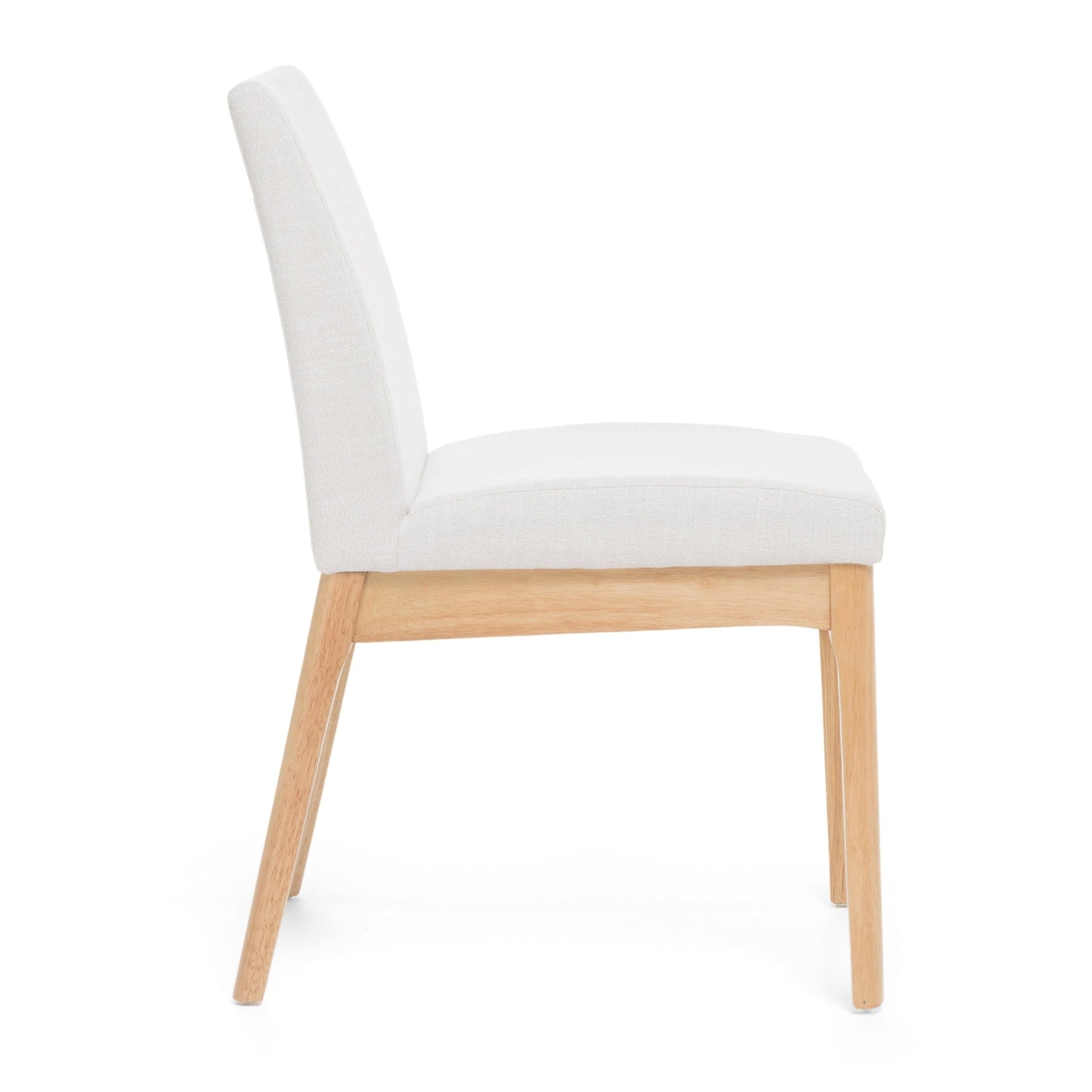 Set of 2 Light Beige Upholstered Dining Chairs - 1st Choice Furniture Direct