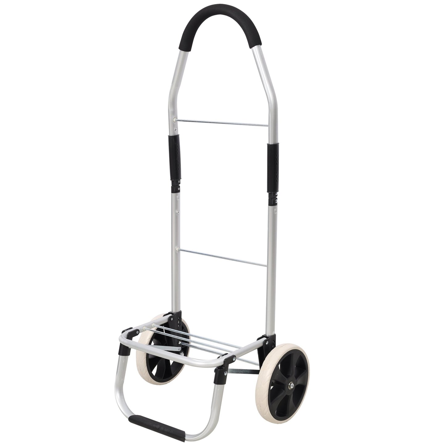 Shopping Trolley with Wheels,Trolley Black Foldable Shopping Cart,Removable Shopping Oxford Waterproof Bag,Black - 1st Choice Furniture Direct
