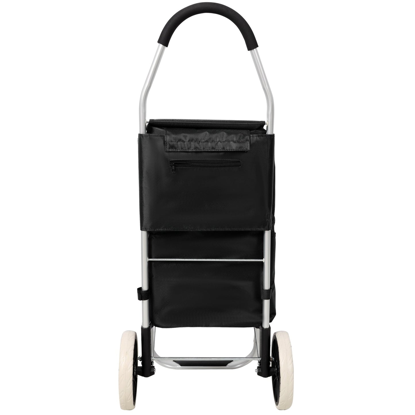 Shopping Trolley with Wheels,Trolley Black Foldable Shopping Cart,Removable Shopping Oxford Waterproof Bag,Black - 1st Choice Furniture Direct
