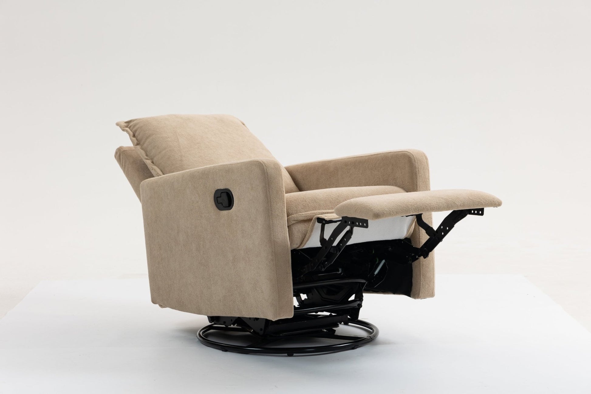 Short plush manual button armchair sofa - 1st Choice Furniture Direct