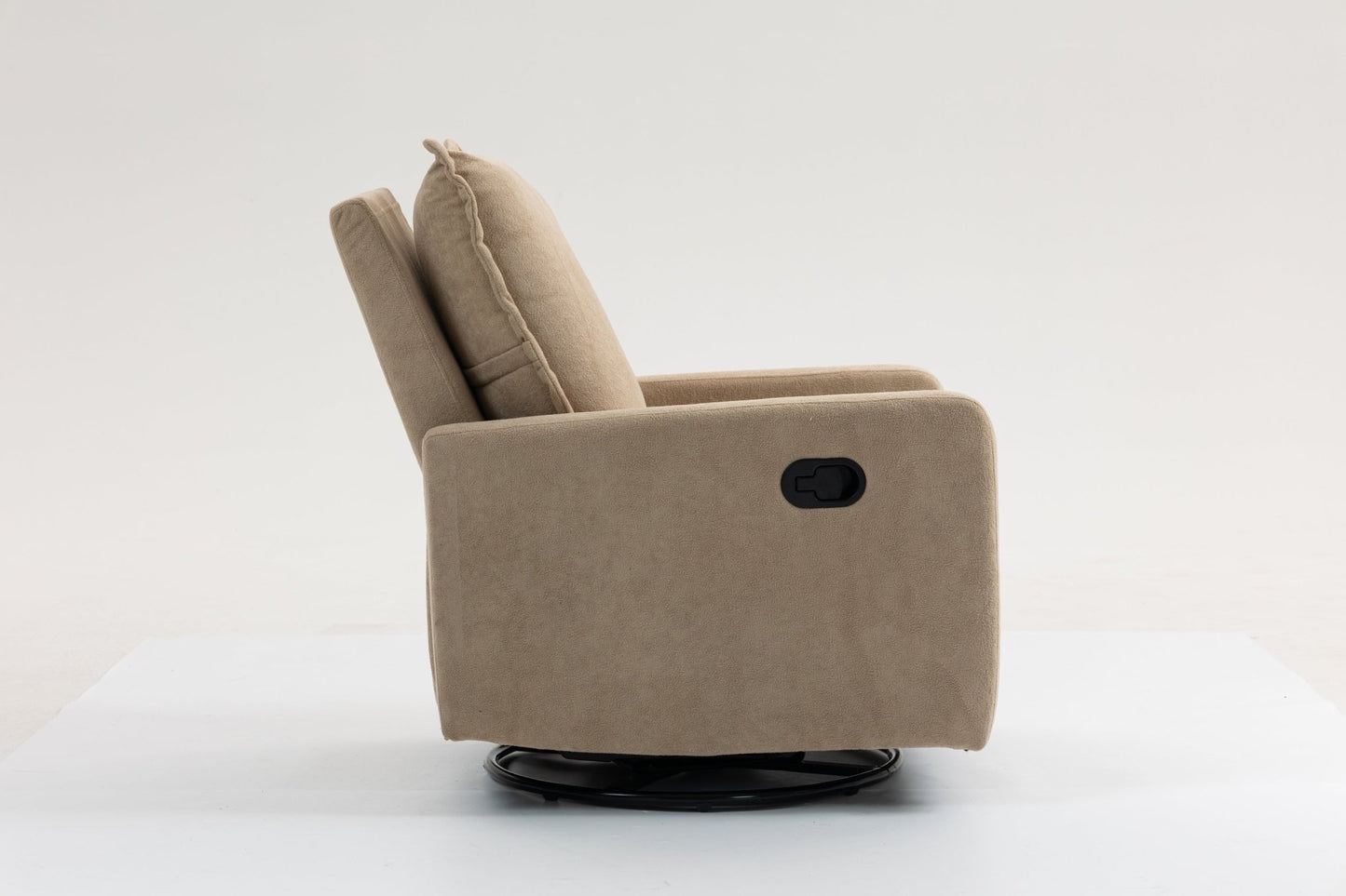 Short plush manual button armchair sofa - 1st Choice Furniture Direct