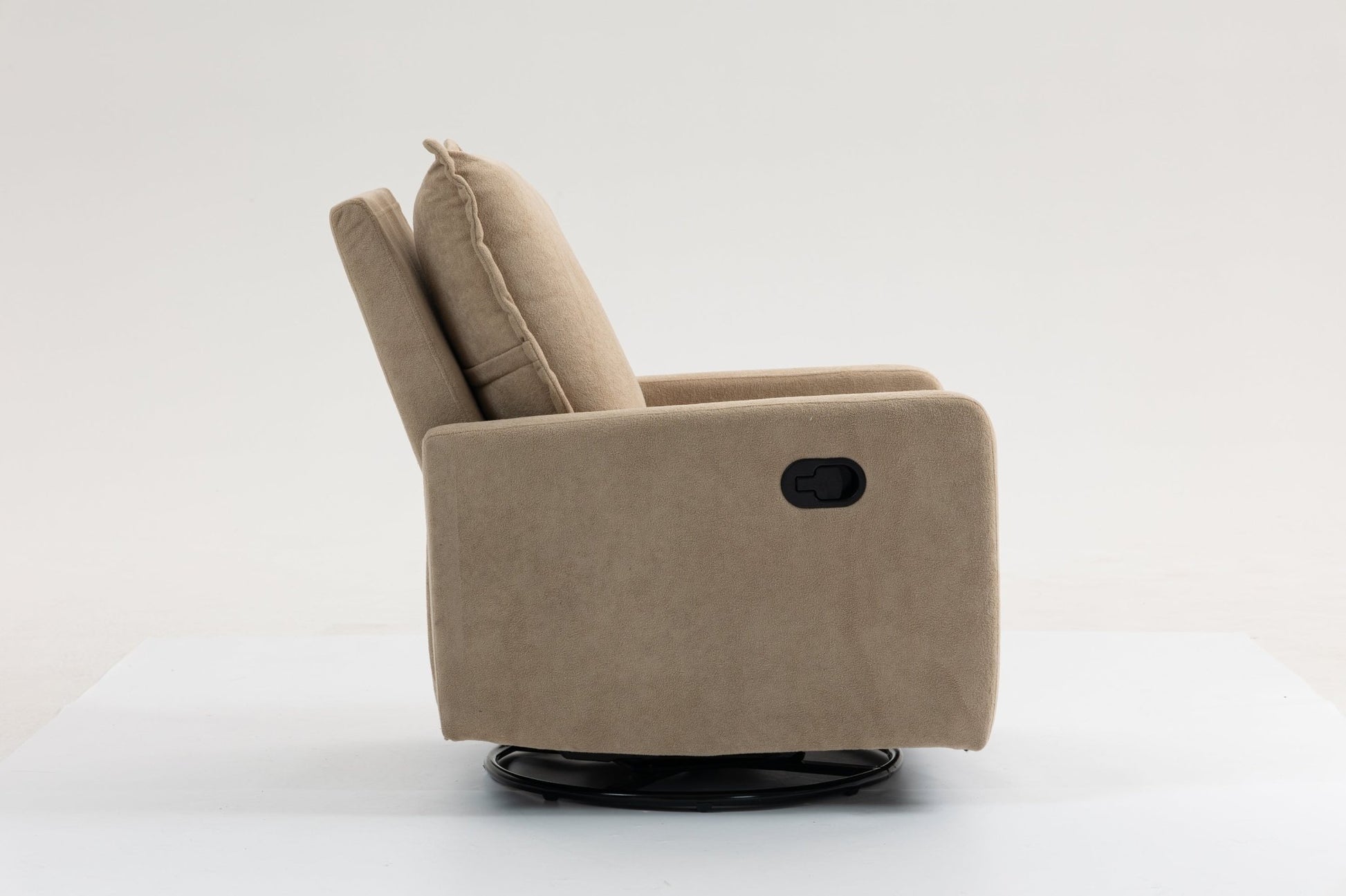 Short plush manual button armchair sofa - 1st Choice Furniture Direct
