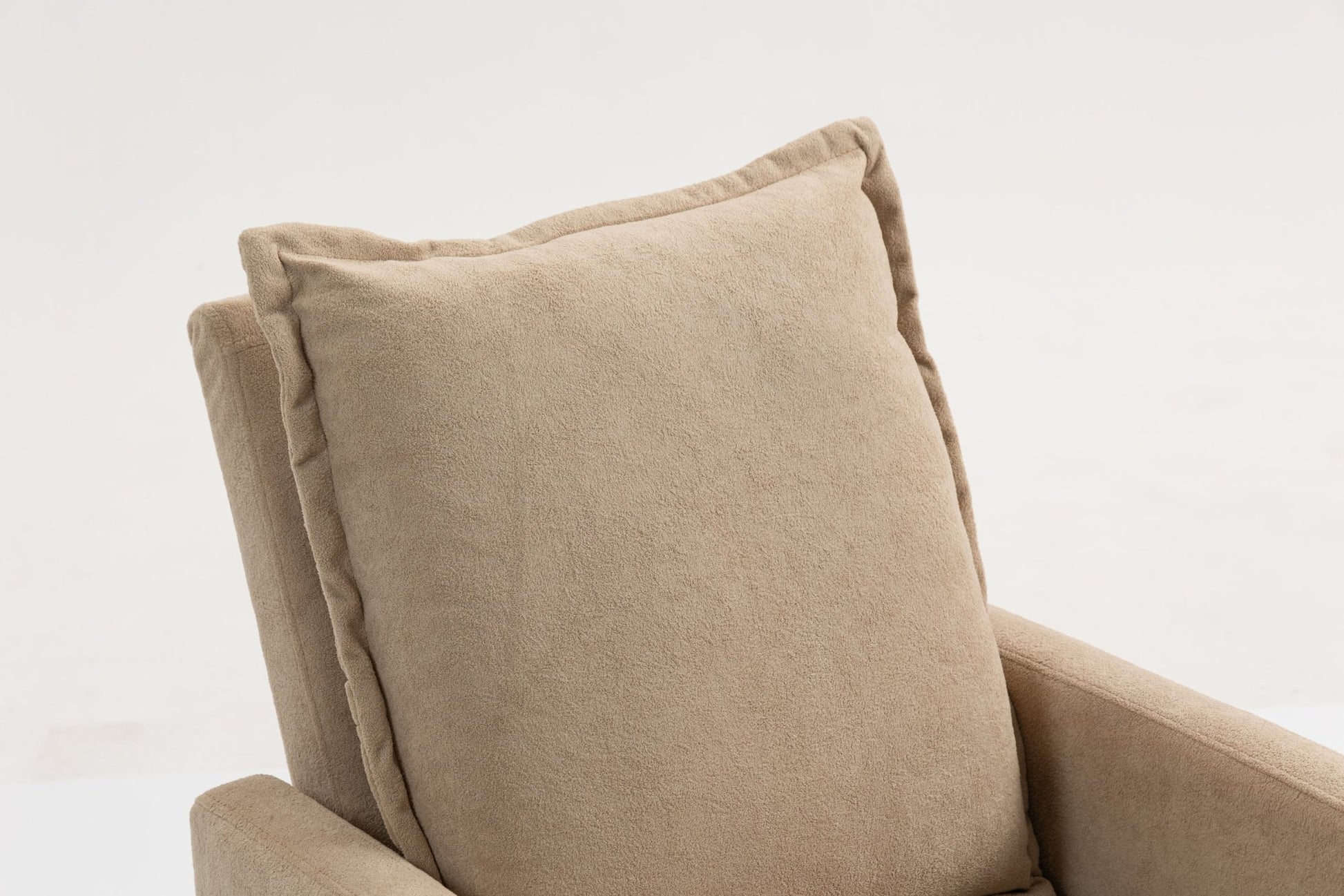Short plush manual button armchair sofa - 1st Choice Furniture Direct