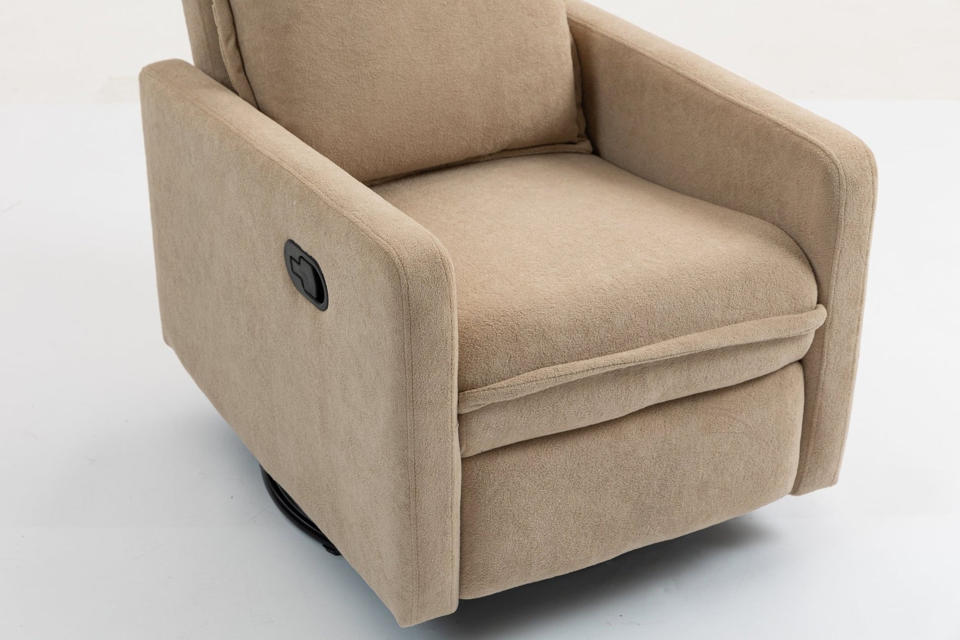 Short plush manual button armchair sofa - 1st Choice Furniture Direct